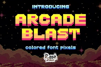 Arcade Blast Font: Retro Gaming Typography