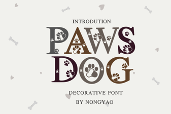 Paws Dog Font: Playful & Versatile Design Tool