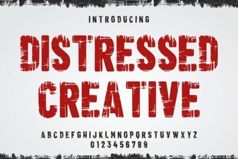 Distressed Creative Font for Bold Design Projects