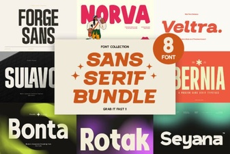 Sans Serif Bundle: Creative Fonts for Design Projects