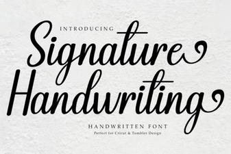 Signature Handwriting Font for Creative Projects