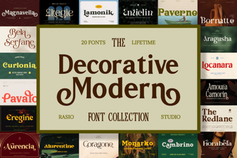 Stylish Decorative Fonts for Modern Design Projects