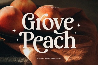 Grove Peach Font: Elegant & Versatile Design